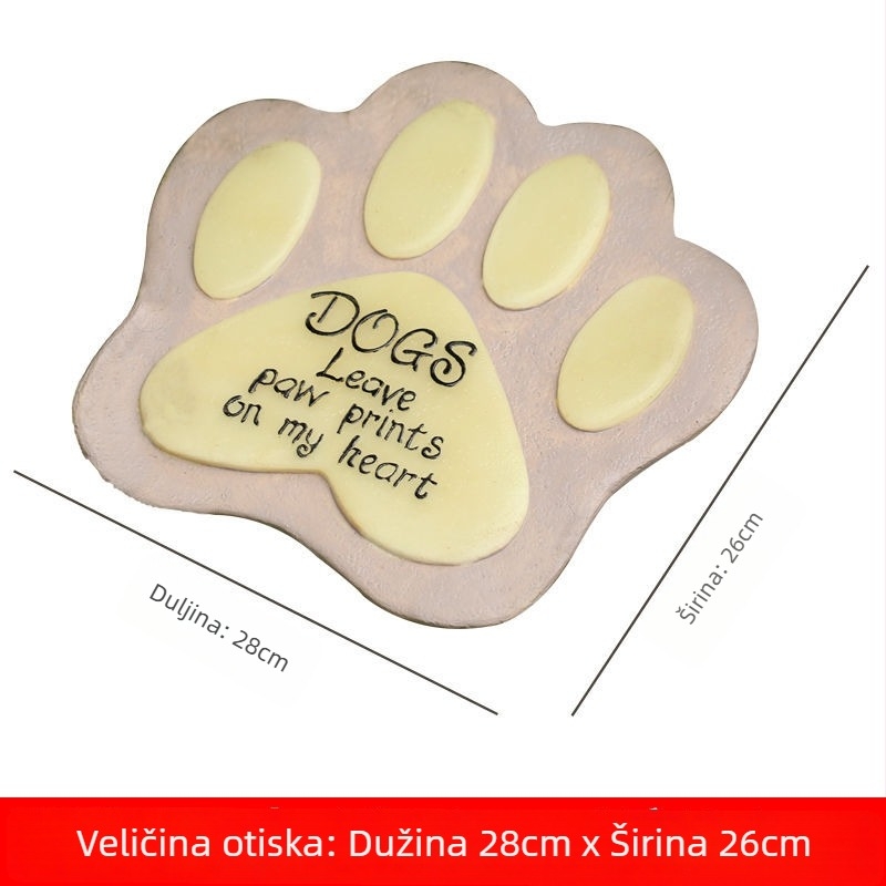 Rui Last smolni vrtni ukras — stojni kamen za stazu u dvorištu, ukras od smole, kartonsko pakiranje