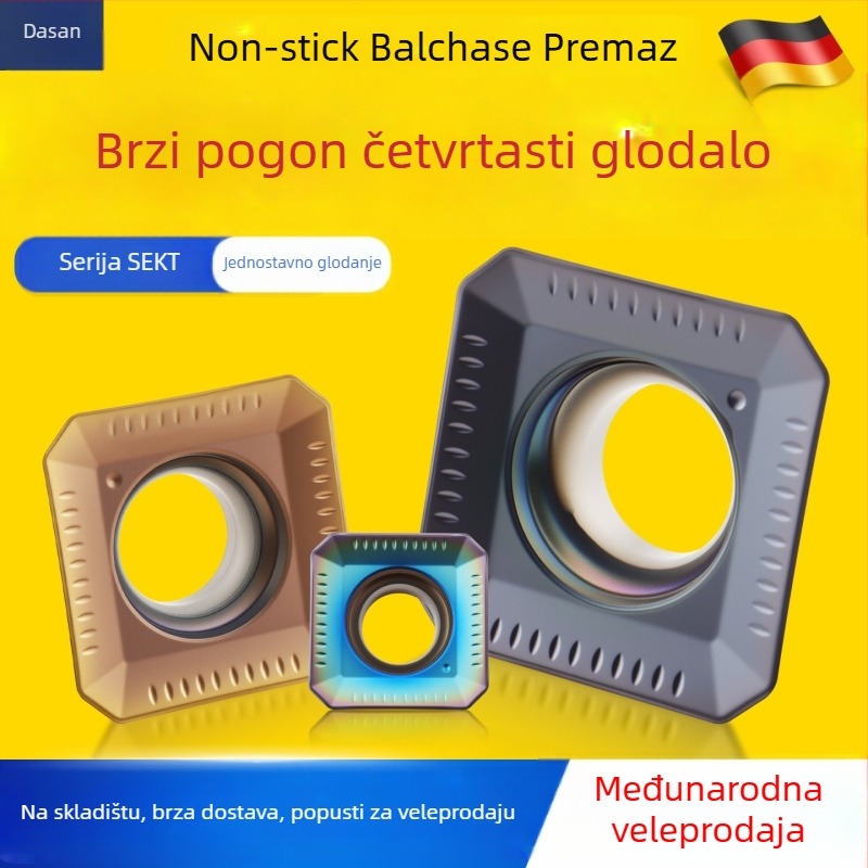 Dasan SEKT1204AFTN CNC fresa, četverostrane geometrije, nehrđajući čelik, kaljeni čelik