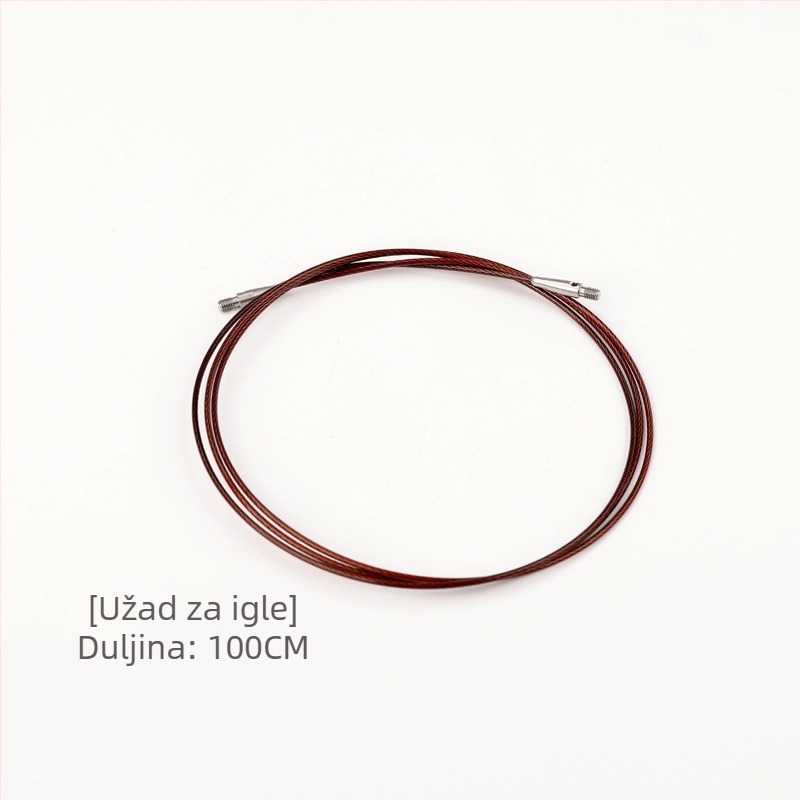 Odvojiva kručna igla za pletenje od ebanovog drveta, ručna izrada, za pletene džempere, modernog stila (Šifra: 6511002741999)