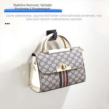 Zidni set kuka od aluminija, završna plastika u spreju, moderni minimalistički stil, težina 20 g, za kapute, ručnike i torbe