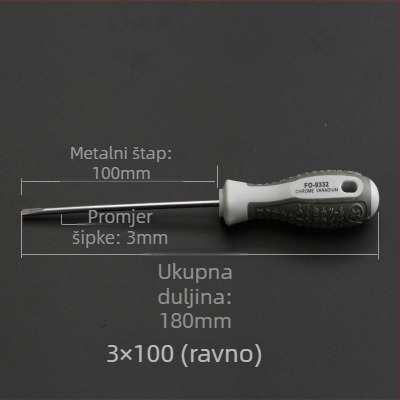 Set odvijača – Phillips i ravni, magnetski, od karbonskog čelika
