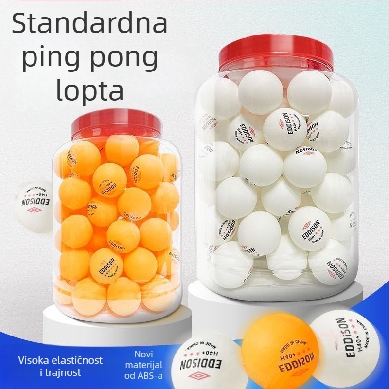 Lopta za stolni tenis za trening, tri zvjezdice, novi materijal, visoka elastičnost, Pengyi, model zms