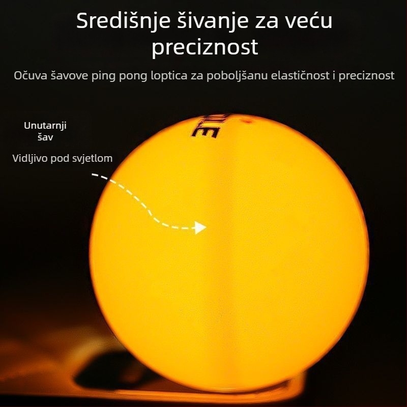 Lopta za stolni tenis za trening, tri zvjezdice, novi materijal, visoka elastičnost, Pengyi, model zms