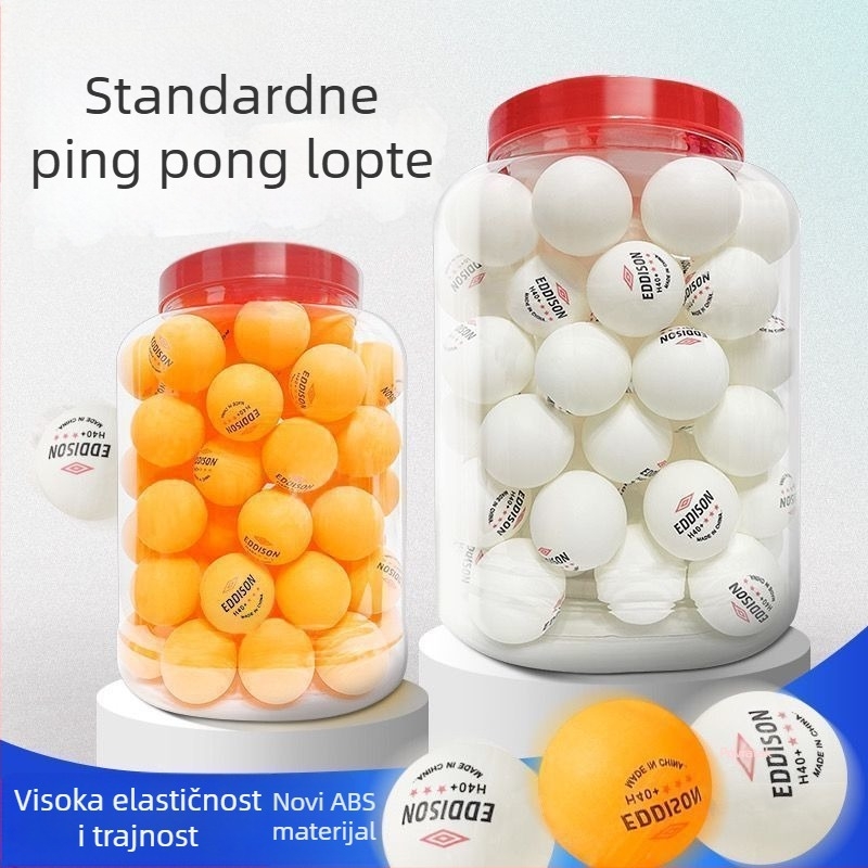 Lopta za stolni tenis za trening, tri zvjezdice, novi materijal, visoka elastičnost, Pengyi, model zms