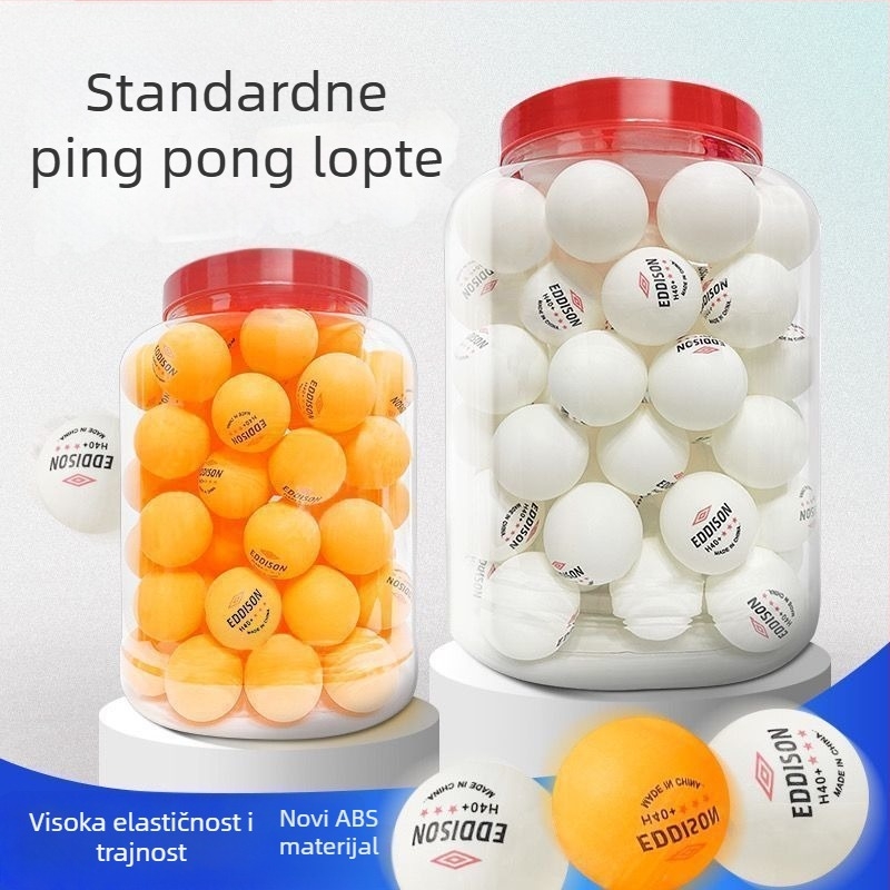 Lopta za stolni tenis za trening, tri zvjezdice, novi materijal, visoka elastičnost, Pengyi, model zms