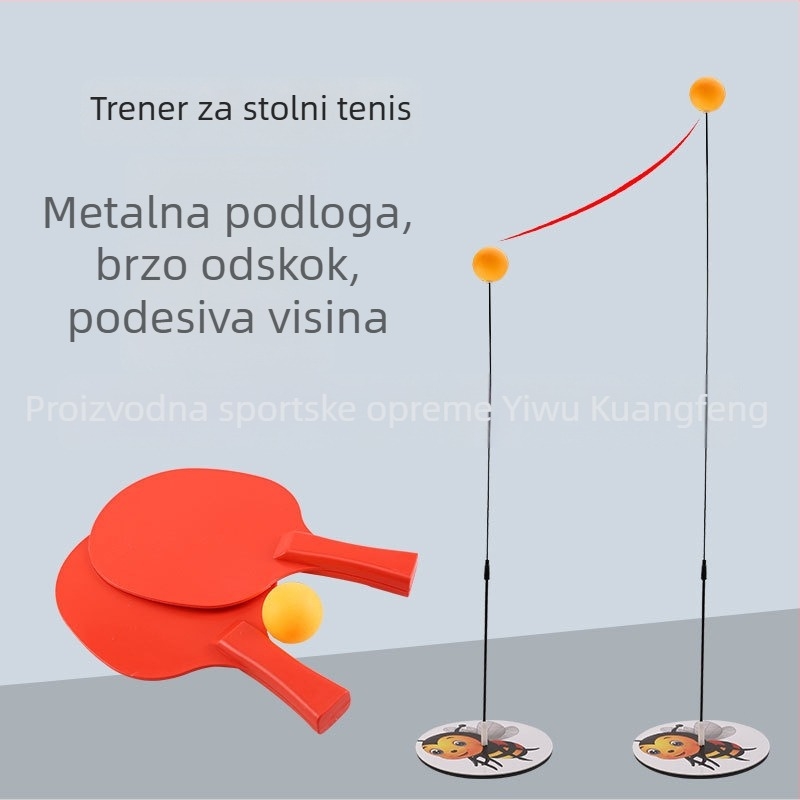 Trener stolnog tenisa za unutarnju upotrebu — interaktivno obiteljsko vježbanje, samostalna praksa, PP materijal, prilagodljivo, mogućnost privatne oznake