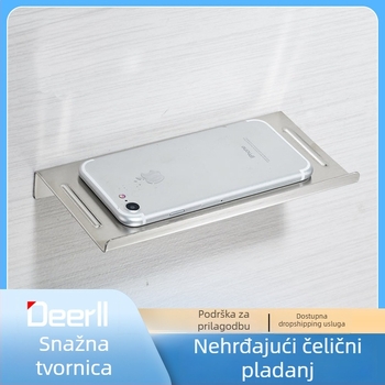 Držač za telefon u kupaoni od nehrđajućeg čelika 201, 1 razina, nosivost 1–2 kg, model DL8865S-201