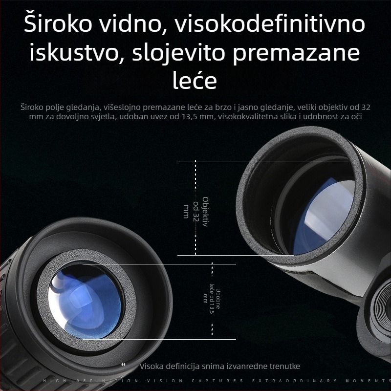 Digitalni binokli noćnog vida, mogućnost snimanja fotografija i videa, veliko povećanje, HD kvaliteta za vanjsku upotrebu