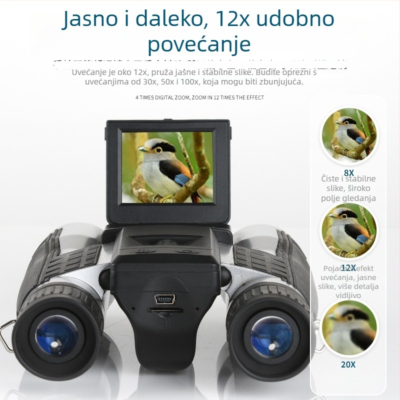 Digitalni binokli noćnog vida, mogućnost snimanja fotografija i videa, veliko povećanje, HD kvaliteta za vanjsku upotrebu