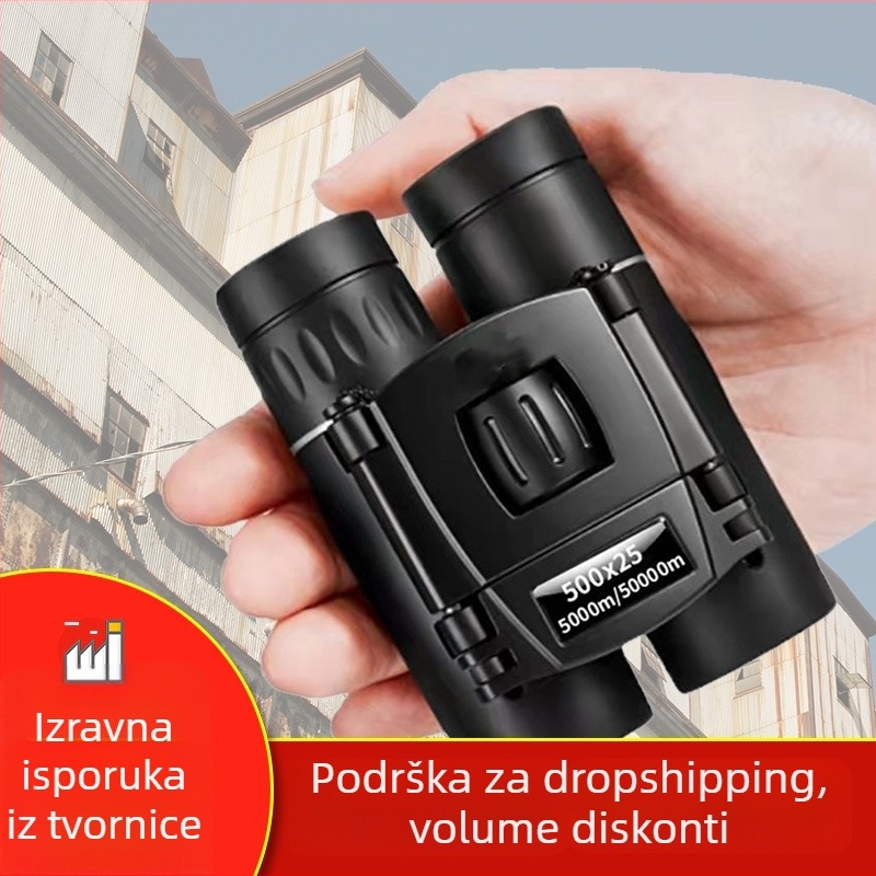 Binokularni dalekozor za vanjsku upotrebu – 10× povećanje, promjer izlazne zjenice 2.2 mm, udaljenost očiju 10 mm, vidno polje 10000