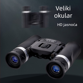 100×22 Binokulari s HD optikom, za vanjsku upotrebu, kompaktni džepni binokli