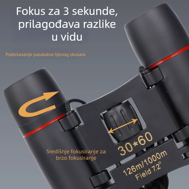 Dječji binokular XC-3060, 8x povećanje, široko vidno polje, mogućnost prilagodbe