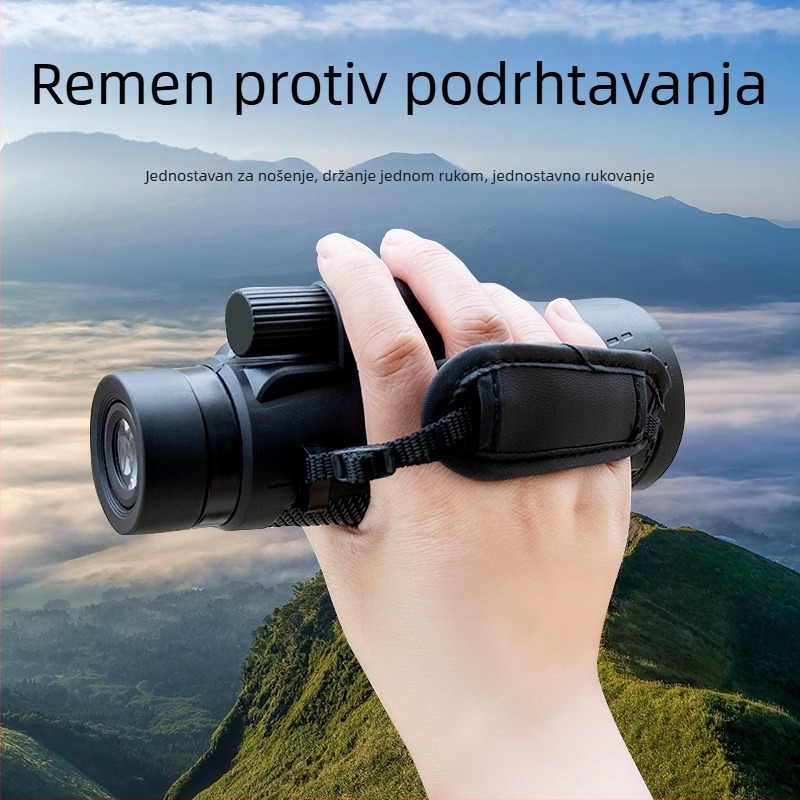 Monokularni teleskop 12×50 s HD optikom za promatranje ptica, vanjska upotreba, lagan