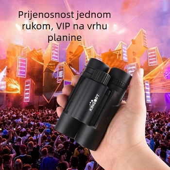 Kingopt Prijenosni binokli 6x21 i 8x21, sklopivi džepni model, HD za promatranje ptica, vidno polje 8,5°/6,5°