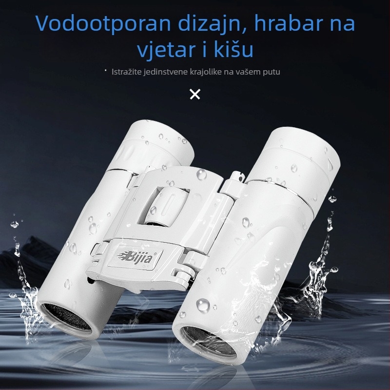 BIJIA 8x22 HD binokulari s noćnim vidom u slabom osvjetljenju za koncerte, promatranje na otvorenom i promatranje ptica