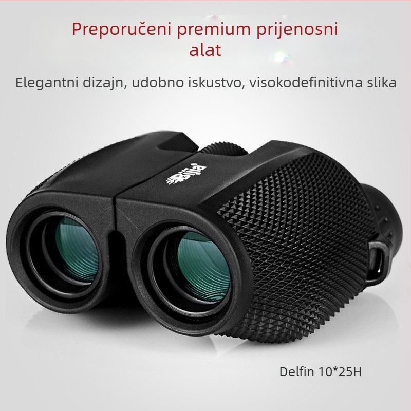 BIJIA 10×25H binokulari, prijenosni za promatranje ptica, HD kvaliteta, noćni vid pri slabom osvjetljenju
