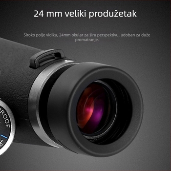 Monokularni teleskop 12x56 s HD ED lećom za noćno gledanje pri slabom osvjetljenju