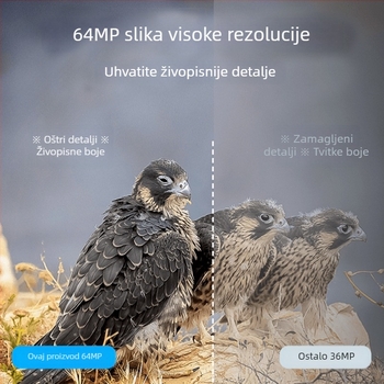 Helixin digitalni okular WiFi 2.4G za teleskope, kamera 64MP 4K s prilagodljivim zaslonom i noćnim vidom