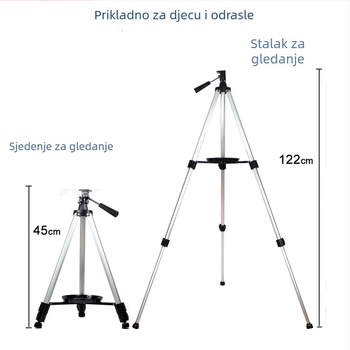 Maifeng 40070 Astronomski teleskop za profesionalno promatranje zvijezda, za djecu i studente, visoko povećanje, HD noćni prikaz, refraktor, velik otvor