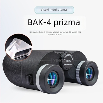 Profesionalni vanjski binokularni dalekozor, 10x25 / 12x25, široko vidno polje za promatranje na otvorenom