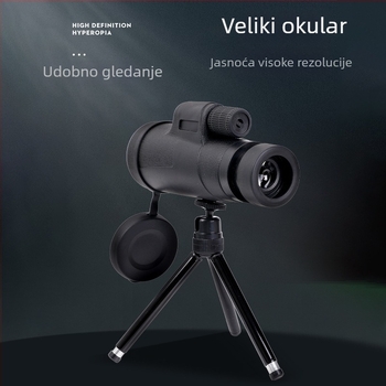 10x42 monokularni teleskop s velikim okularom, visoka kvaliteta noćnog vida za fotografiranje mobitelom