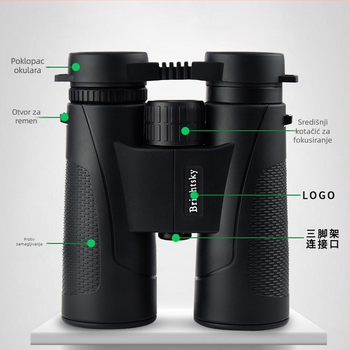 12x42 putnički binokuli – vodootporni, noćno promatranje uz slabu rasvjetu, promatranje Mjeseca