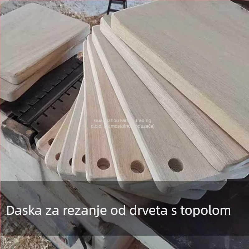 Daska za rezanje od kamfor drveta – masivno drvo, debela, otporna kuhinjska daska