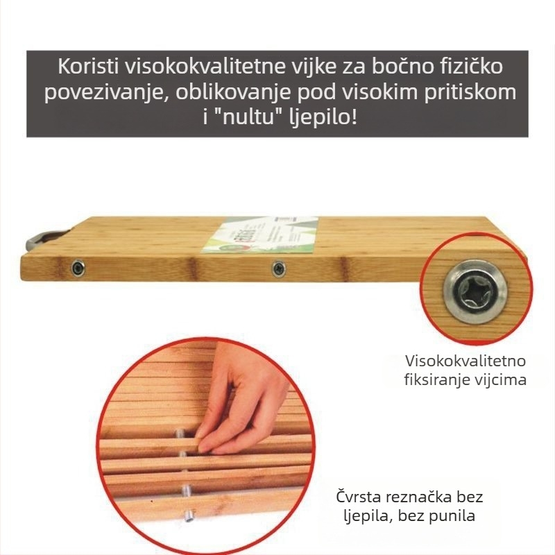 Jiafou daska za rezanje od bambusa, antibakterijska i protiv plijesni, jednostavan i modern stil