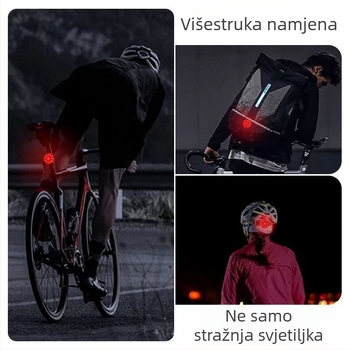Stražnja biciklistička svjetiljka za noćnu vožnju i svjetlo za upozorenje (Marka: Druga; Bez prilagodbi; Nije uvezeno; Glavno tržište: Drugo; Nema licenciranih privatnih robnih marki)