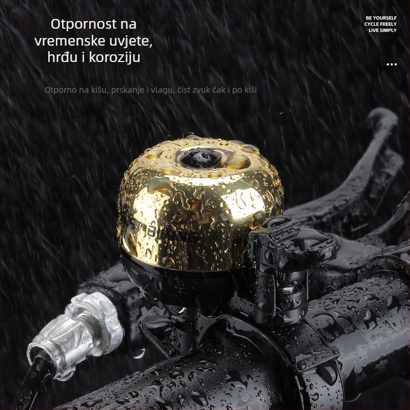 Bakarni zvon za bicikl za planinski bicikl - visok decibel zvuk, model Yp0706067, marka West Rider