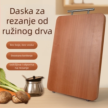 Daska za rezanje od palisandrovog drveta, masivna drvena daska, debela i izdržljiva kuhinjska daska za kućnu uporabu