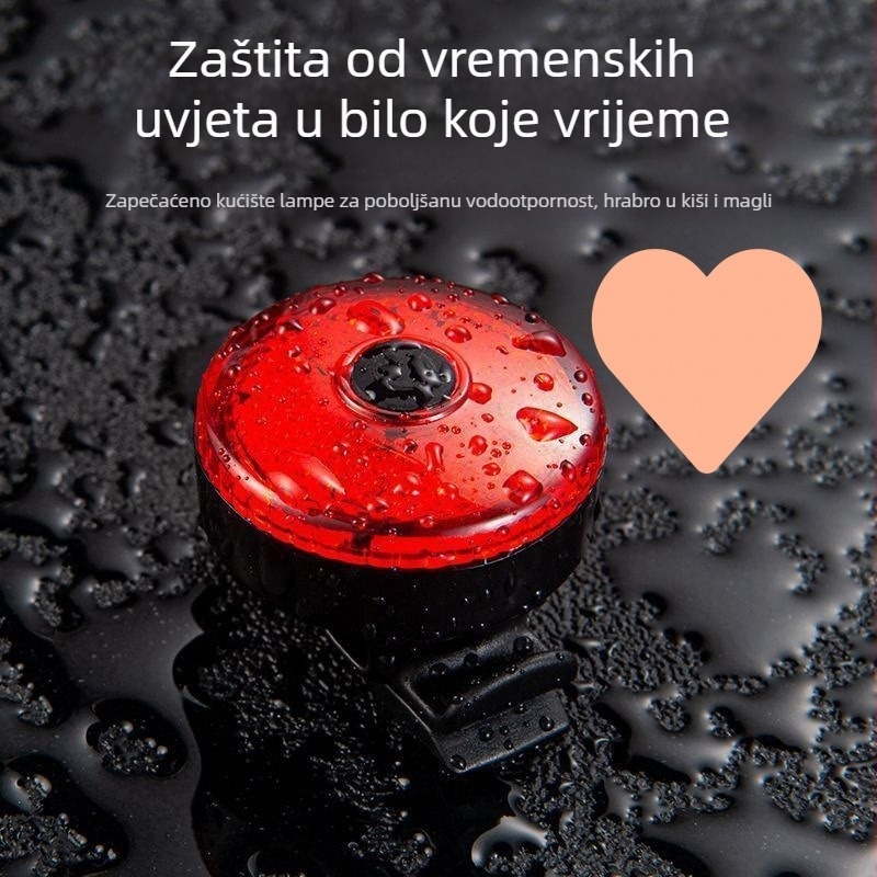 Stražnja svjetiljka za bicikl, za planinski i cestovni bicikl noćna vožnja (Bez obrade/prilagodbe, Marka: Druga, Nije za uvoz, Glavna tržišta: Druga, Nema ovlaštene privatne marke)