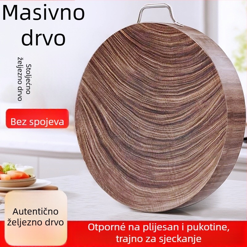 Mu nature drvena daska za rezanje, obostrana, za kućnu upotrebu