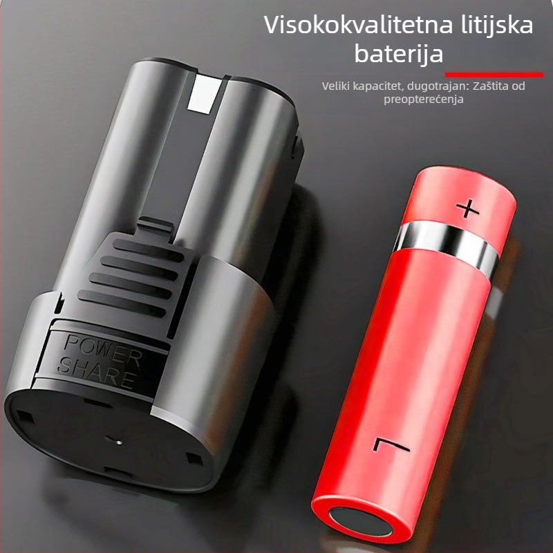 Električni ráčni ključ, 18V, kutna glava s prilagodljivim kutem od 90°, punjiva litijeva baterija, moment okretnog momenta 57 Nm, težina 2,3 kg