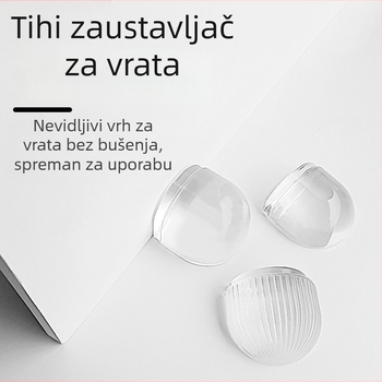 PU stopper za vrata s protivudarom jastučićem, postavljanje na pod, standardni tip, moderni minimalistički stil