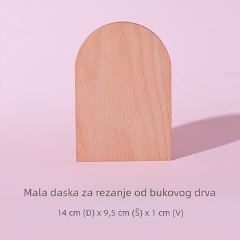 Drvena daska za rezanje, mini daska za Montessori kućno učenje, mini drvena daska za pripremu dječje hrane
