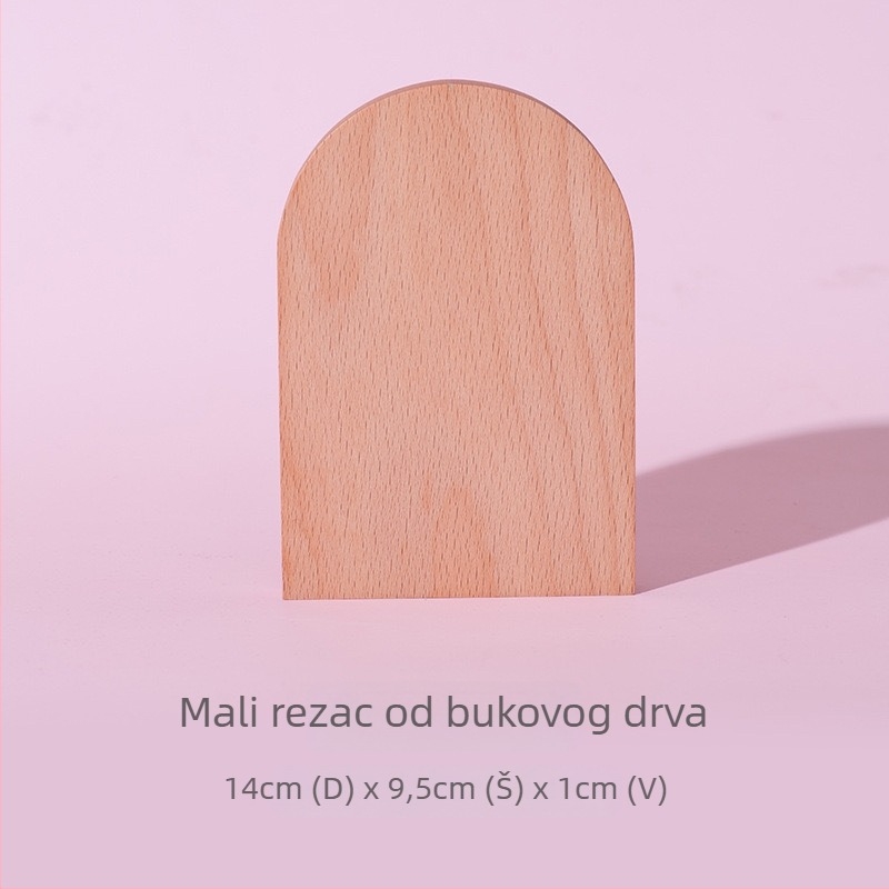 Drvena daska za rezanje, mini daska za Montessori kućno učenje, mini drvena daska za pripremu dječje hrane