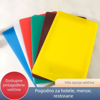 Velika bijela kvadratna plastična daska za rezanje PE, debela, za kuhinju – kućnu i komercijalnu uporabu