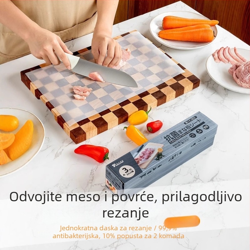 Home Story Jednokratna ploča za rezanje od papira, antibakterijska podloga za rezanje, hranjiva kvaliteta, kućna i prenosna vanjska daska za rezanje mesa