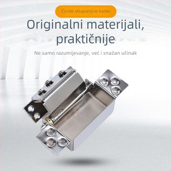 Prilagodljivi željezni šarki vrata, kromirana površina, Hangwei, moderan minimalistički stil