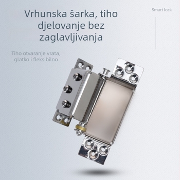 Prilagodljivi željezni šarki vrata, kromirana površina, Hangwei, moderan minimalistički stil