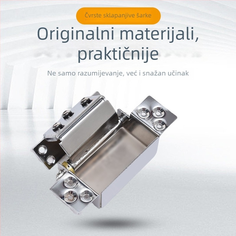 Prilagodljivi željezni šarki vrata, kromirana površina, Hangwei, moderan minimalistički stil