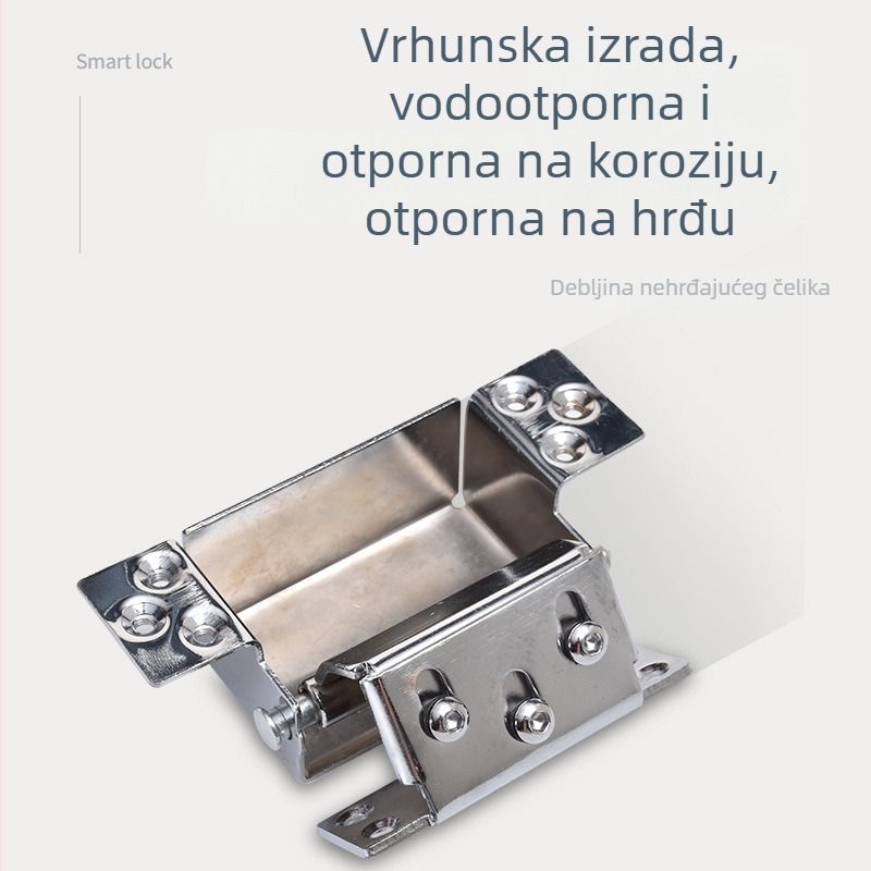 Prilagodljivi željezni šarki vrata, kromirana površina, Hangwei, moderan minimalistički stil