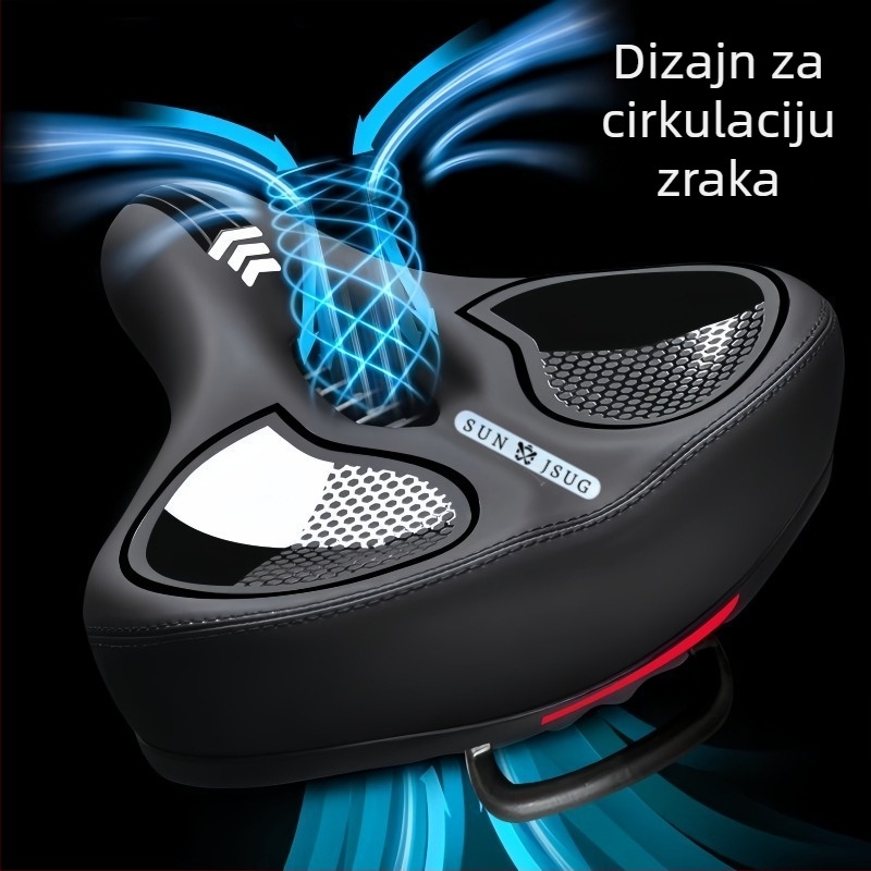 Jingxing saddle-608 sjedalo za bicikl, prednja jastučnica za sjedalo, za planinski bicikl, koža visoke elastičnosti