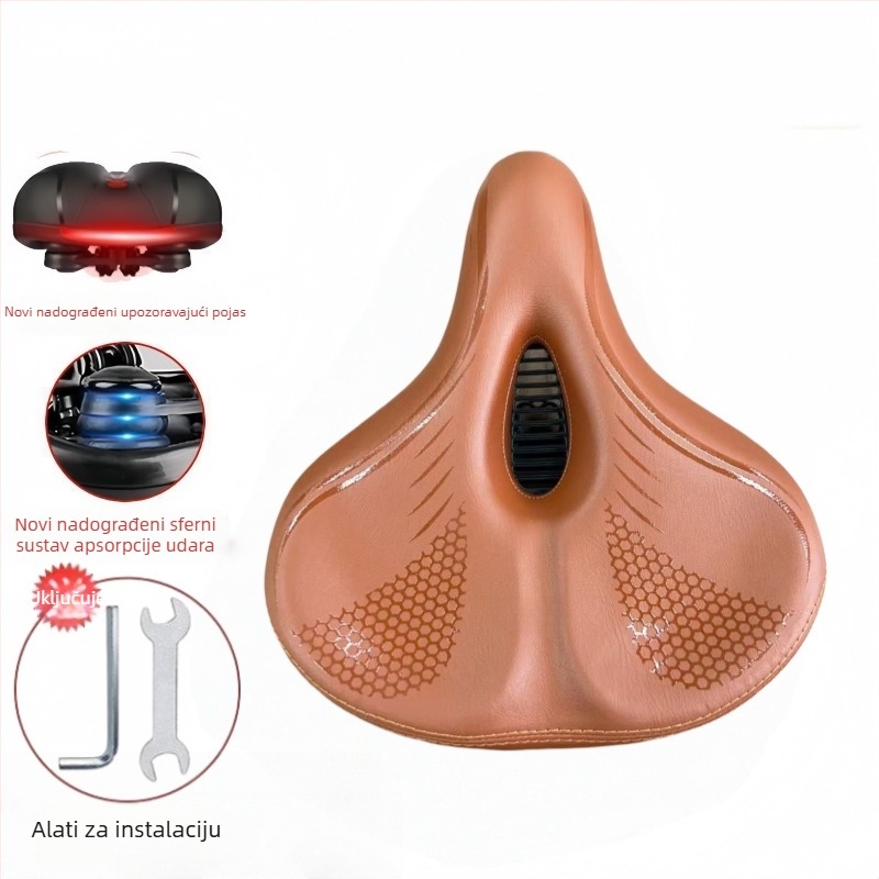 Jingxing saddle-608 sjedalo za bicikl, prednja jastučnica za sjedalo, za planinski bicikl, koža visoke elastičnosti