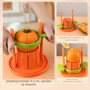 Višenamjenski alat za rezanje voća od nehrđajućeg čelika; otvarač naranči, izdvajanje sjemenki jabuke i rezač krušaka