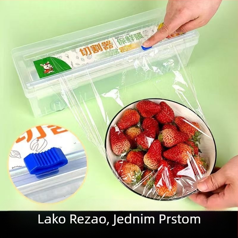 Kuhinjski rezač za prozirnu foliju i foliju s kutijom za pakiranje – marke Yijia, nije uvezen, bez logotipa