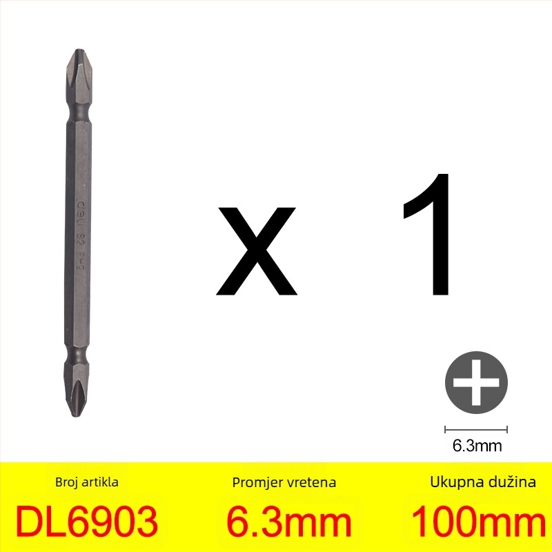 Phillips bit za pneumatski/električni odvijač s magnetskim držačem — križna glava, materijal: ljubičasto sandalovo drvo, marka: Other