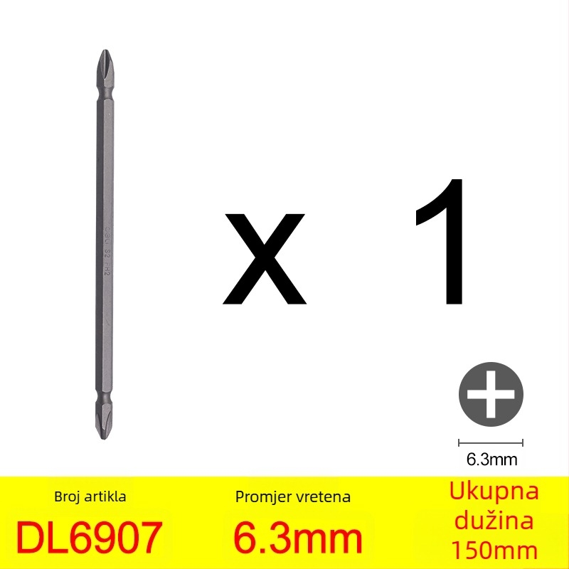 Phillips bit za pneumatski/električni odvijač s magnetskim držačem — križna glava, materijal: ljubičasto sandalovo drvo, marka: Other