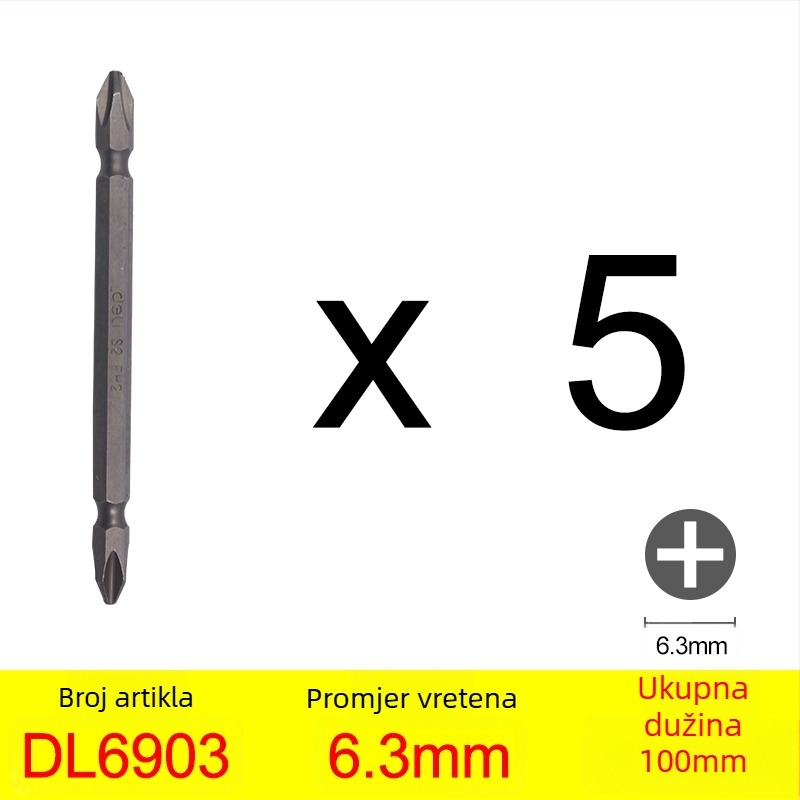 Phillips bit za pneumatski/električni odvijač s magnetskim držačem — križna glava, materijal: ljubičasto sandalovo drvo, marka: Other